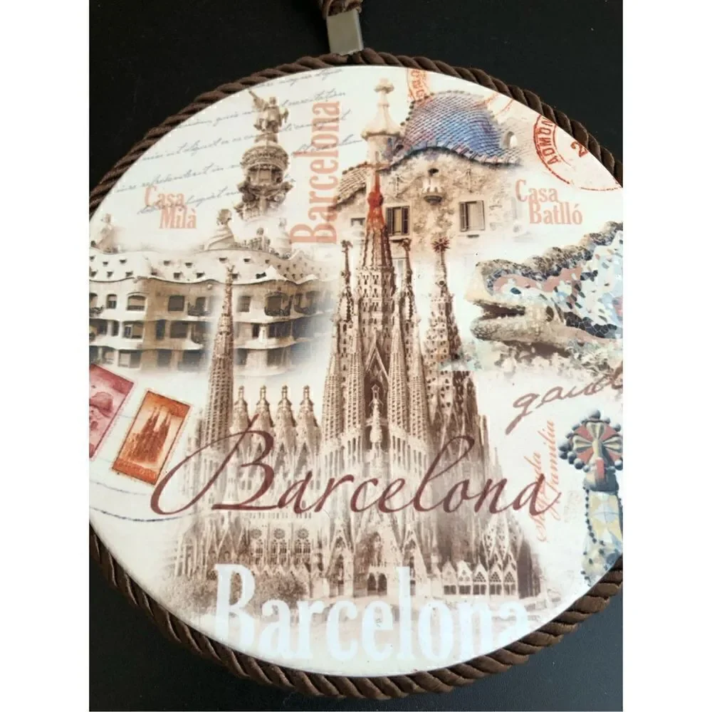 Jumi Two Post Coaster Ceramic Tile Barcelona
